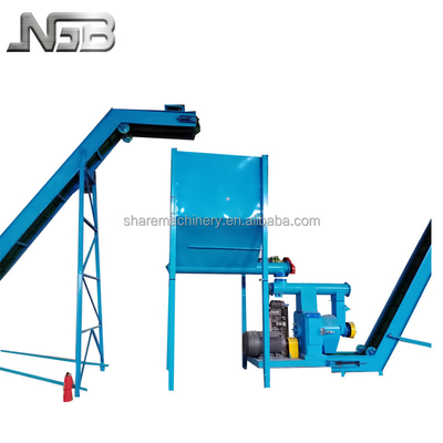 Processing of animal feed weiwei live show of feed pellet production line machine