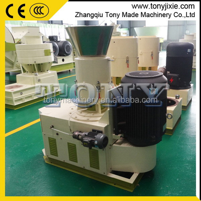 Make biomass pellets SKJ350 spain die flat wood pellet press / macchine per produrre pellet prezzi